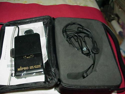 Mipro headworn mic. mu-53hn(xlr) with transmitter &amp; mini xlr connector for sale