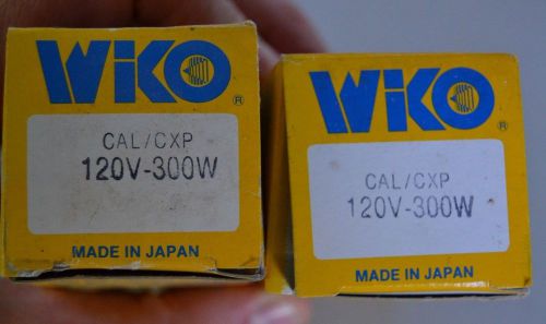 2 new old stock wiko av/photo projector lamp cal/cxp 120v - 300w for sale