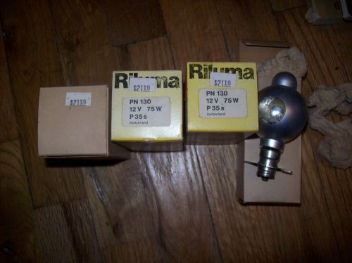 4 nos  projector bulb/lamp riluma/radiant 12v 75w  p35s for sale