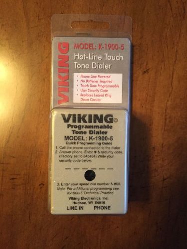 Viking Electronics K-1900-5 Viking Hot-Line Touch Tone Dialer &#034;NEW&#034;