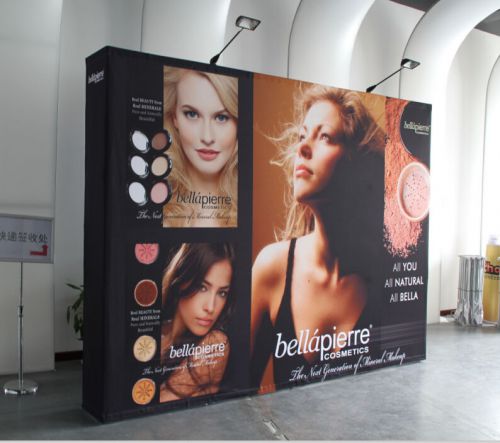 Aluminium Pop up 10ft Fabric Tension Trade Show Display banner (Graphics Include