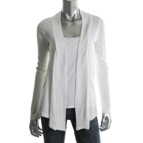 SPLENDID White Soft Pima Cotton Open Cardigan/Jacket M NWT shirt top blouse