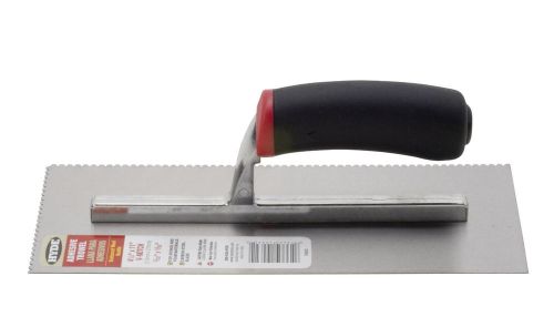 New MARSHALLTOWN 971 11-Inch by 4-1/2-Inch Notched Trowel V with Wood Handle