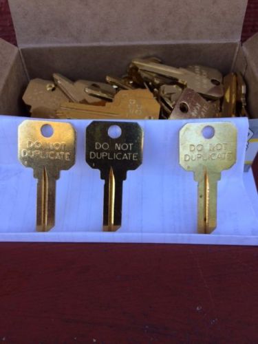 200 schlage e keyway do not duplicate key blanks 5-pin (4 boxes) for sale