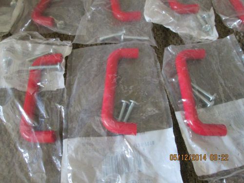 20 amerock red plastic handles (bp803-pr)  new in packages with screws for sale