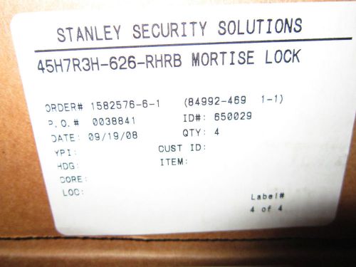 STANLEY  Mortise Lock 45H7R3H-626-RHRB