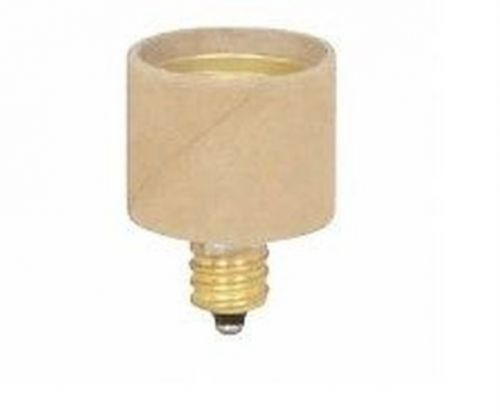 E12 candelabra to e26 medium base light bulb adapters (2 pack) for sale