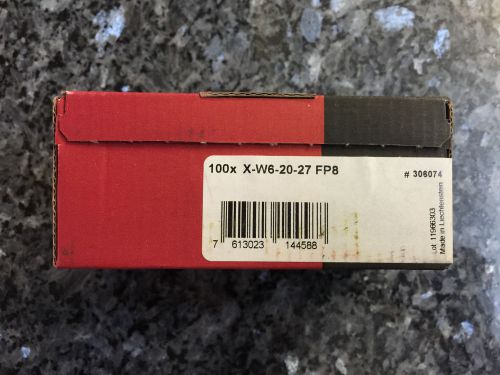 HILTI X-W6-20-27 FP8 Box Of 100