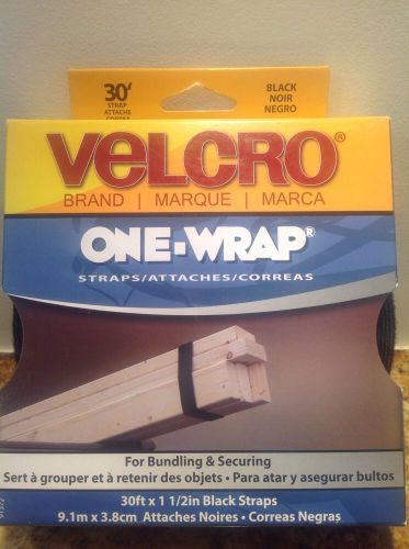 Velcro USA One Wrap, Strap 1.5&#034; X 30&#039; Black Strap Strong Durable &amp; Secure Straps