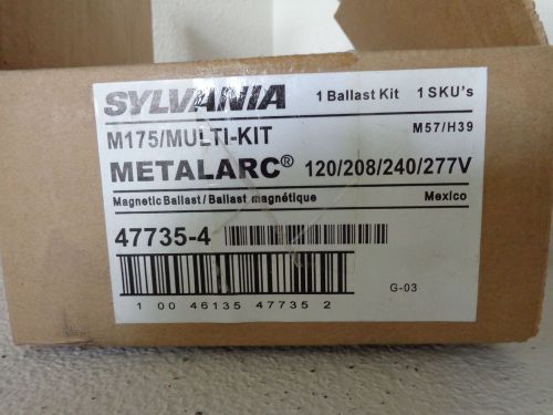 Sylvania m175 ballast multi-kit metalarc 120/208/240/277v 47735-4 for sale