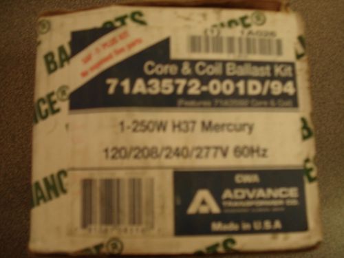 New 250w h37 mercury lamp ballast kit 120/208/240/277v 71a3572-001d/94 1a026 for sale