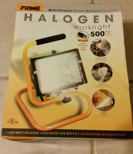 Prime Halogen 500 watt Worklight New In Box