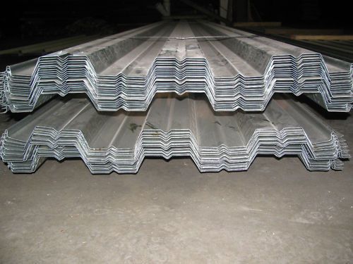 Corrugated metal floor deck - 2&#034; 20 gauge galvanized for sale