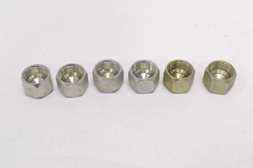 LOT 6 NEW PARKER P 16 JIC HEX NUT PIPE FITTING 1IN NPT B282548