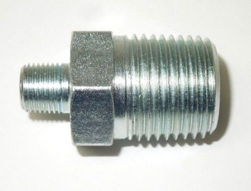 1/2&#034; x 1/8&#034; npt hex reducing nipple plated steel hydraulic new &lt;5404-08-02 for sale