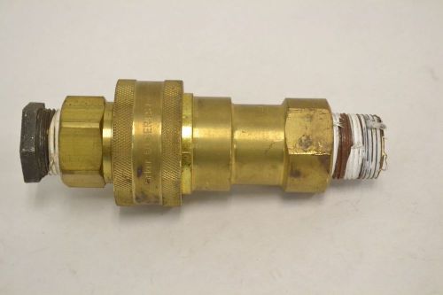 Parker bh8-60 brass hydraulic female quick connector coupler 1in npt b323023 for sale