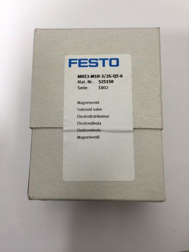 FESTO MHE3-M1H-3/2G-QS-6  NEW Solenoid Valve 525150