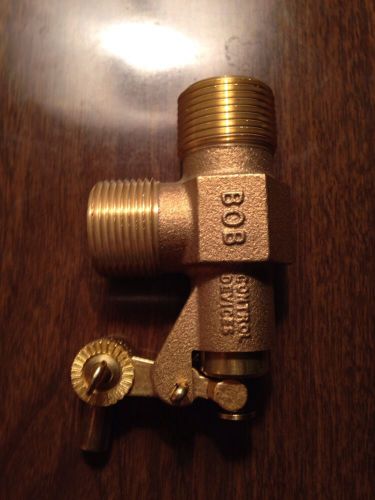 1&#034; npt inlet x 1&#034; npt outlet bob brass float valve for sale