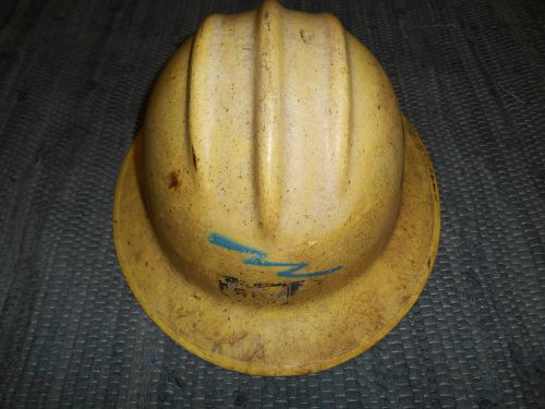 Bullard fiberglass hard hat yellow electrician reddy kilowatt hard boiled for sale