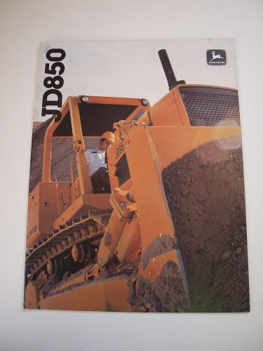 John Deere JD 850 JD850 Crawler Dozer Tractor Color Brochure &#039;78 20 pg. Original