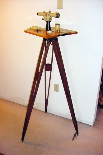 Outstanding vintage plane table k&amp; egeological special alidade w/tripod, table ! for sale