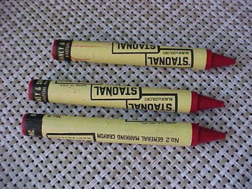 General Marking Crayon No 2 Red One Dozen Binney &amp; Smith Brand New In Box