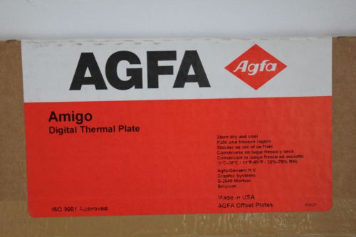 Agfa Amigo digital thermal plate P2CRL045 15 3/16x17 1/4&#034;  exp09/2012 qty 50