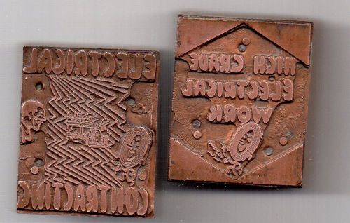 COPPER PRINT BLOCKS: High grade electrical work &amp; electrical contracting