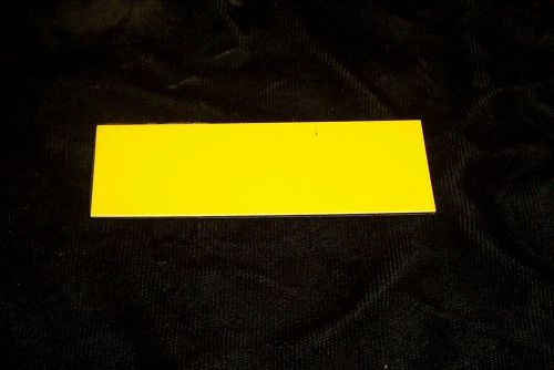 NEW HERMES PLASTIC YELLOW ENGRAVING MACHINE NAME TAGS BADGES 1 X 3