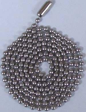 100 Stainless Steel Ball Chains 24&#034; Dog tag Bead Chain