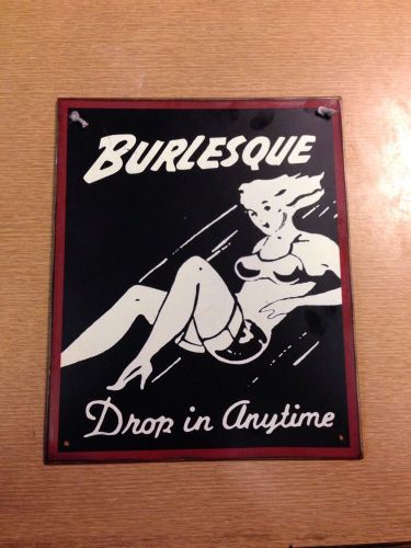 Burlesque Metal sign 12&#039;&#039; by 10&#039;&#039;