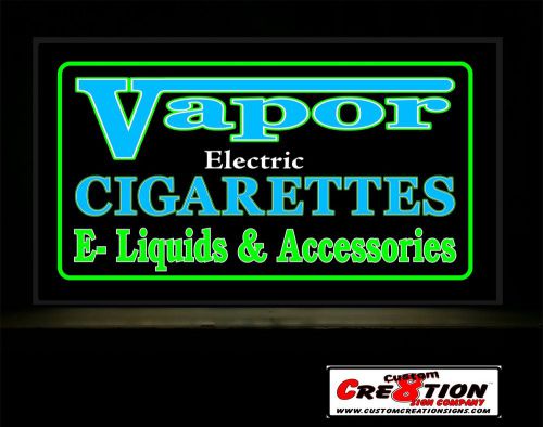 20&#034; x 36&#034; LED Light Up Sign - Vapor E- Cigarette &amp; E-liquids Accessories sign