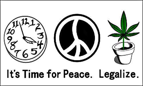 Time for Peace Marijuana Flag 3&#039;x5&#039; Polyester - 013