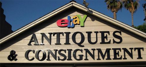 Sign Big Large Letters ANTIQUES CONSIGNMENT Storefront Business Retail Display