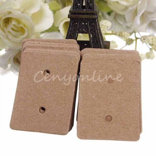 36pcs pro display type earring ear studs holder hang hanging kraft paper cards for sale