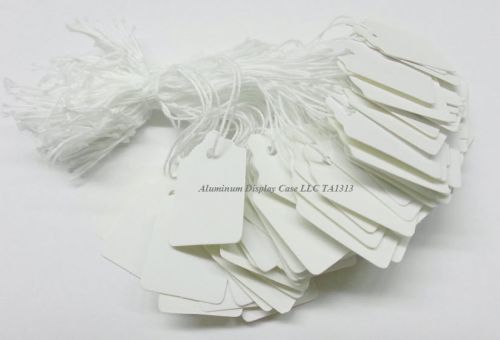 TA 1313 White Jewelry String Tags 7/8&#034; x 1 1/4&#034; (pkg of 200)