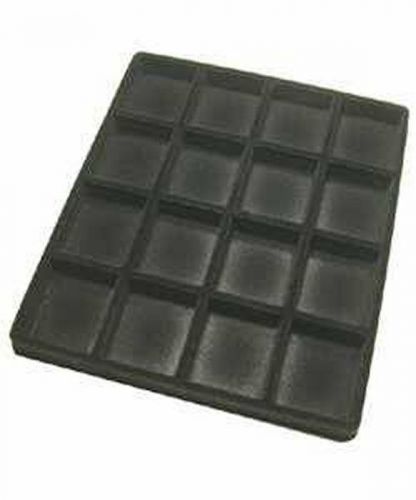 Black flock tray insert for half tray 16 slot for sale
