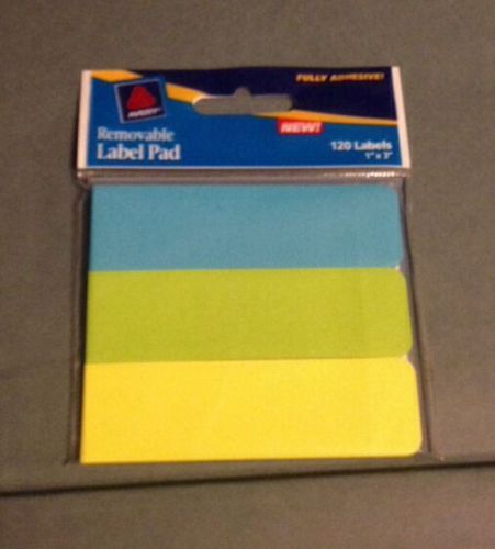 Avery Removable Label Pad 1&#034;x 3&#034; 120 labels 22010