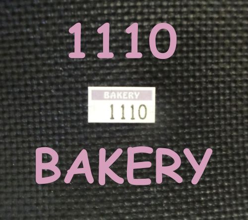Labels for Monarch 1110 price gun BAKERY, 16 rolls, ink roller included, white