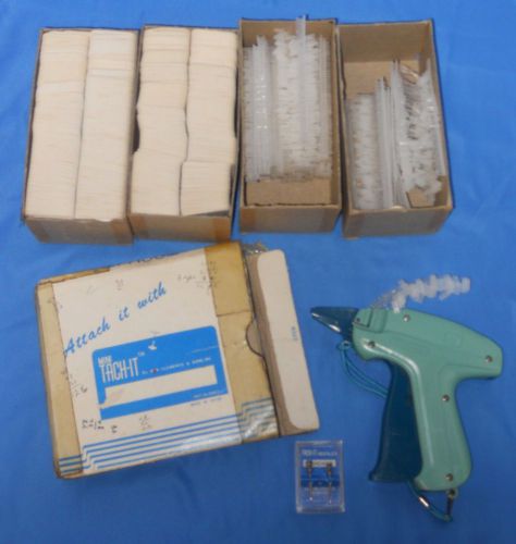 Mini tach-it gun with 2 part  labels barbs extra needles tag label attach for sale