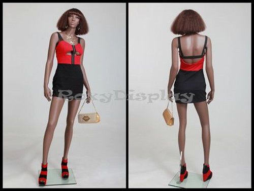 Female Fiberglass African style Mannequin Dress form Display #MZ-MYA1