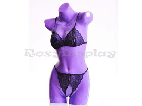 Fiberglass female mannequin manikin dress form display torso half body bl2purple for sale