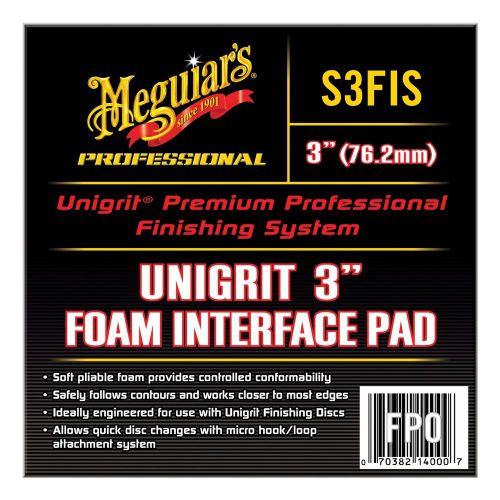 3 Inch Meguiar&#039;s S3FIS Professional Unigrit 3&#034; Foam Interface Pad Brand New!
