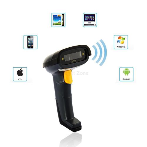 2.4G Wireless Automatic Laser Handheld Barcode Scanner Bar Code Reader US Ship