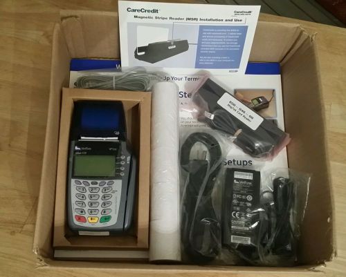 Verifone Omni 3730 LE VX510 CC  System with card reader NEVER USED!