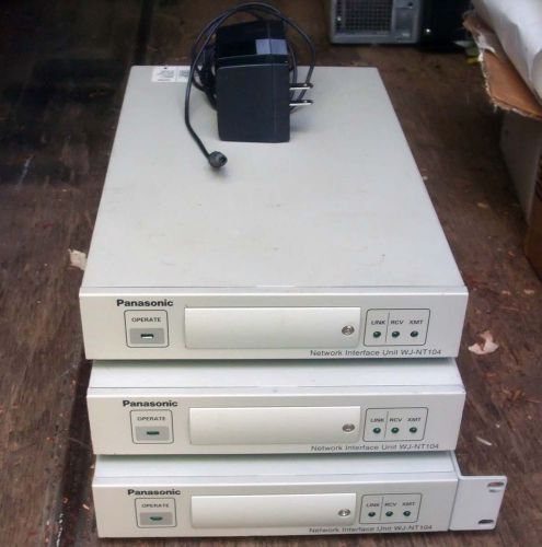 Three Panasonic NT-104 Network Interface Units  WJ-NT104