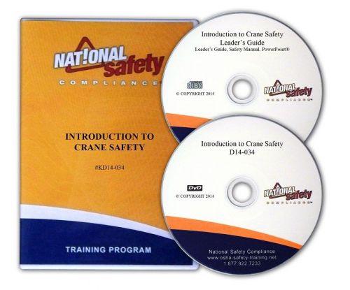 Crane safety dvd  training kit  introduction to crane safety for sale