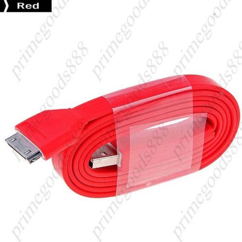 1M USB 2.0 Male to 30 pin Dock Connector Cable Charger Deals Adapter Red