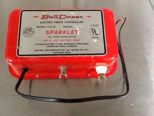 Bull Dozer Electric Fence Controller Model 410-D Sparklet Electro-line Products