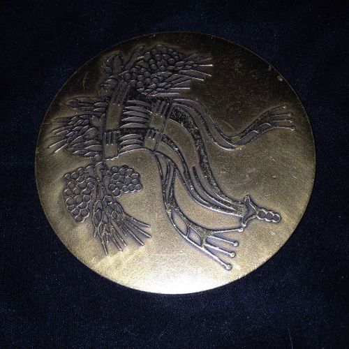 Upjohn Agriculture Europe Brass Paperweight